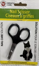 Miracle Care Nail Care Solution, Nail Scissors for Cats, Black