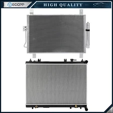 Aluminum Radiator & AC Condenser Cooling Kit For 2013-2019 Nissan Pathfinder