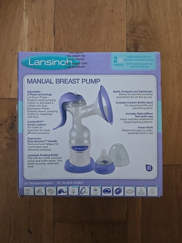 Lansinoh Manual Breast Pump 2 Phase BPA/BPS Free - Image 2 of 3