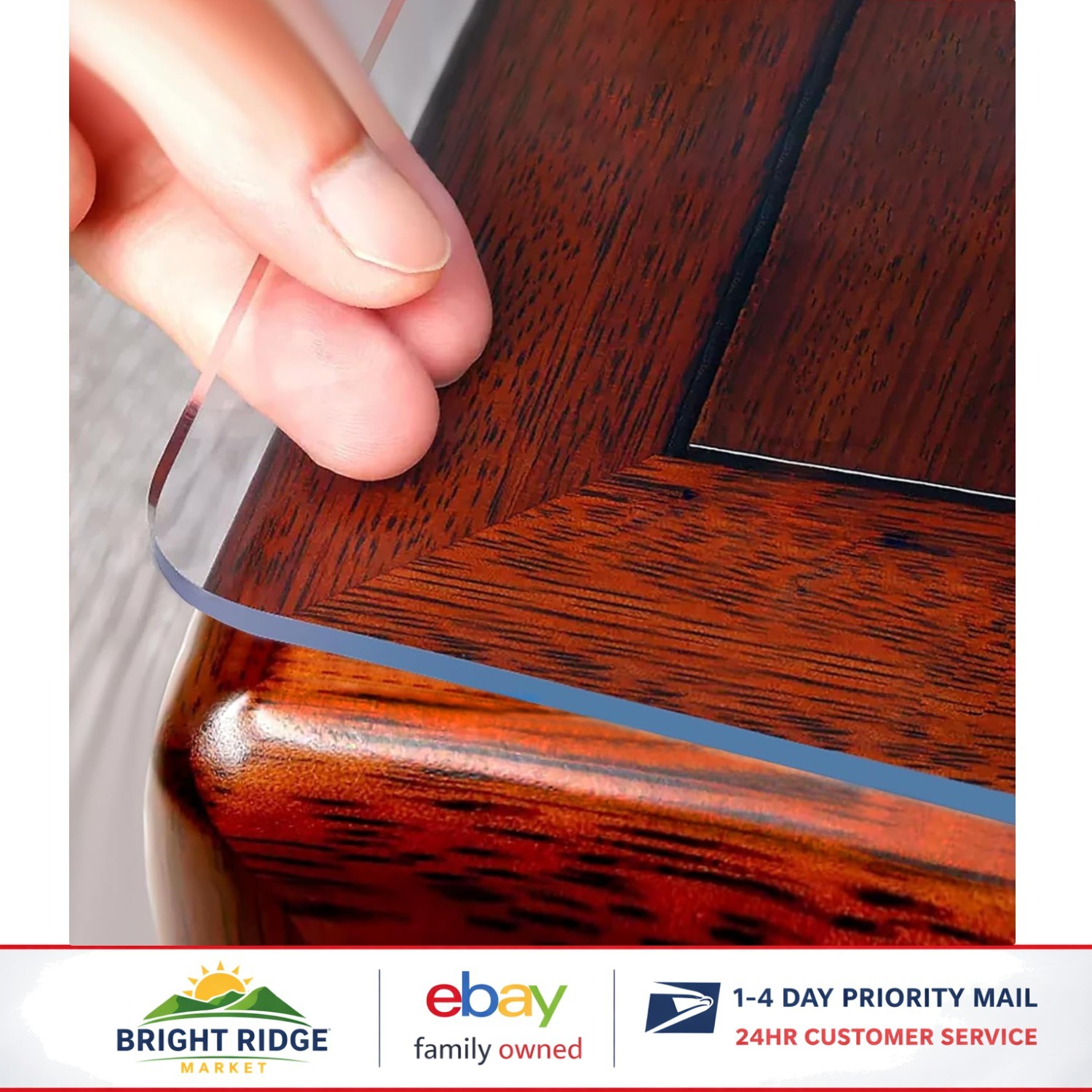 Heat Resistant Plastic Table Cover, 24 x 48 Inch, Perfect for All Seasons
