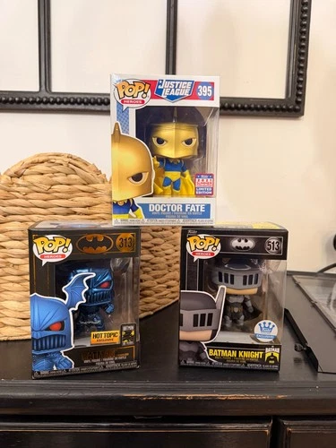 Funko Pop DC Lot-Doctor Fate, The Merciless, and Batman Knight