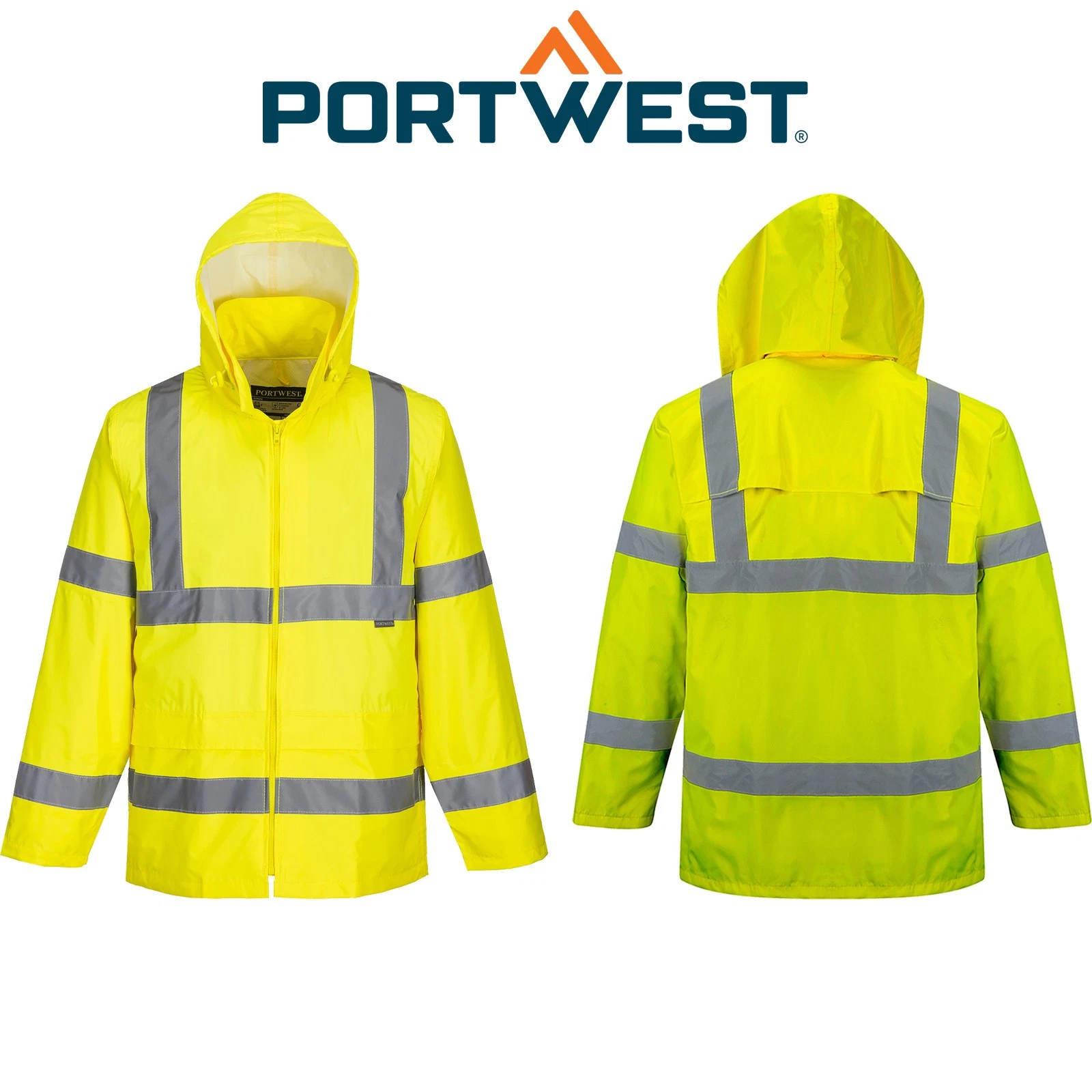 2x Portwest Hi Vis Waterproof Windproof Vented Safety Rain Jacket Raincoat Bulk
Opens in a new windo