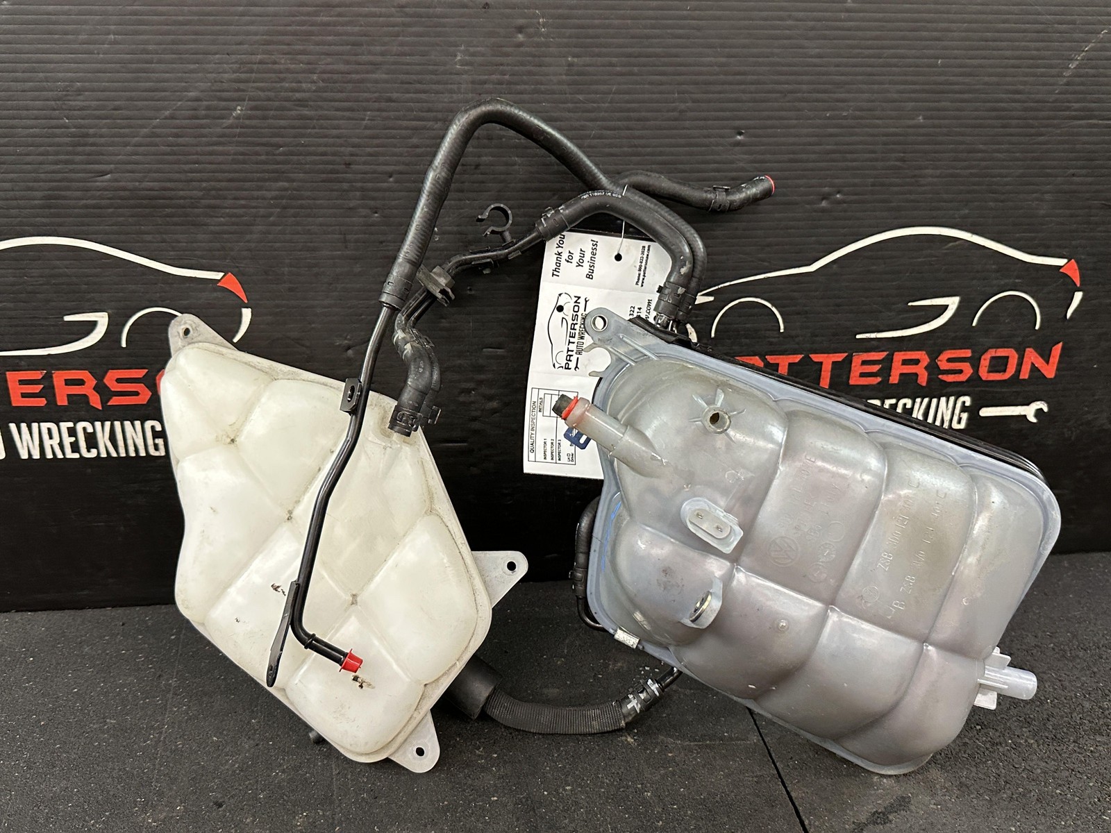 03-12 BENTLEY CONTINENTAL 6.0 RADIATOR COOLANT OVER FLOW BOTTLE RESERVOIR