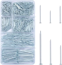 KURUI 700pcs Hardware Nails for Hanging Pictures, Up to 2"-Long Finish Nails Ass