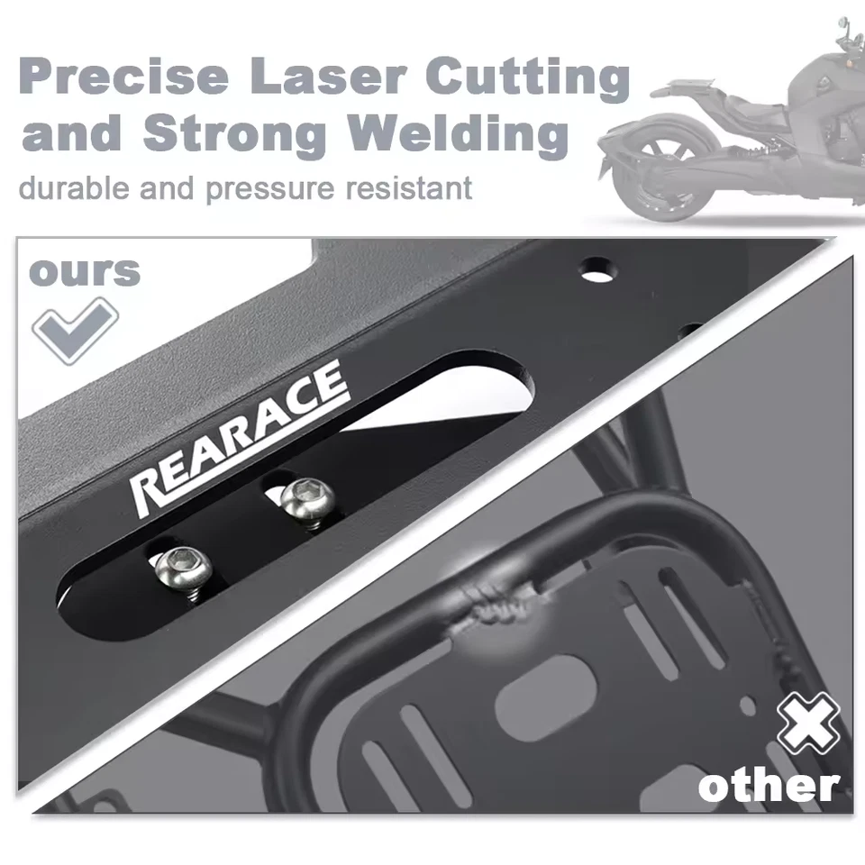 Portaequipajes trasero Can-Am Ryker 900 600 ACE Rally Sport estuche superior soporte portaequipajes Foto 4 de 4