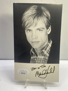 Studio Photo Rare JSA COA Mark Hamill Signed Star Wars Autograph B&W Photograph