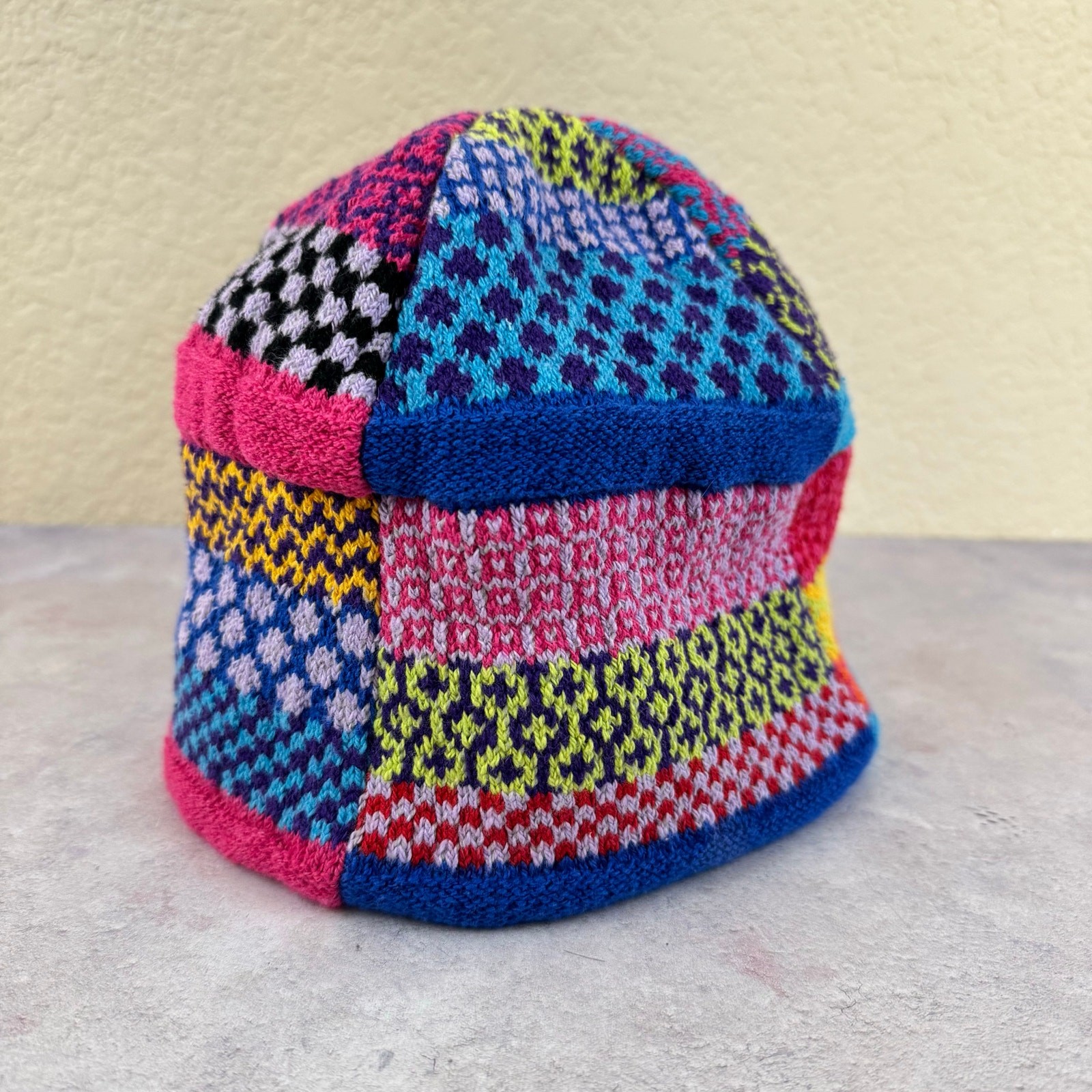 Solmate Socks Patchwork Knit Beanie Colorful Outd… - image 12