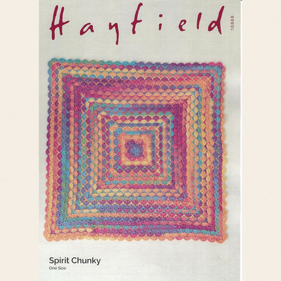 Sirdar Faltblatt 10868 - F257 gehäkelte Wolke Decke Chunky Wohndeko