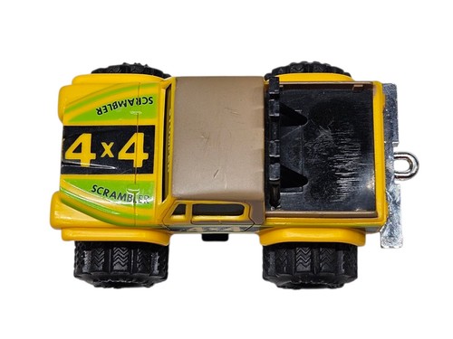 Schaper Stomper 4X4 Jeep Scrambler Giallo Funzionante Si Illumina Giocattolo Vintage Anni 80 - Foto 11 di 16
