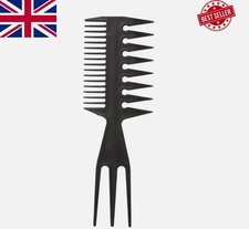 3 in 1 Wide Tooth Hair Comb Anti Static Detangling Styling Brush for Men Wigs UK