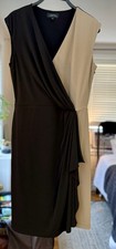Tahari ASL Colorblock Knee Length Dress Size 10 Workwear
