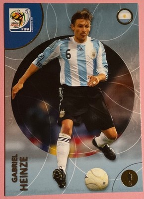 Südafrika WM 2010 Panini Adrenalyn XL Football Card 58 Gabriel Heinze