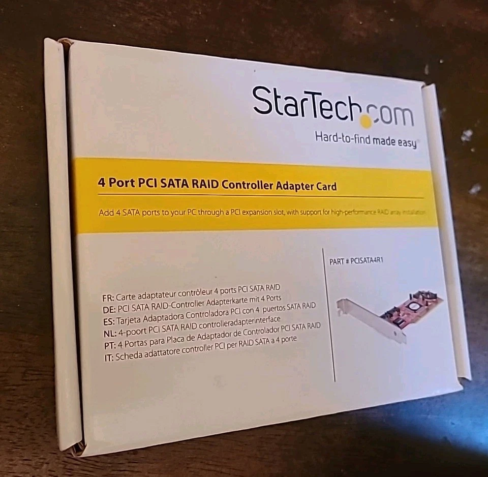 NEW Star Tech A114-00B 4 Port PCI SATA RAID Controller Adapter Card  - Image 4 of 4