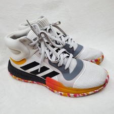 Adidas Shoes Men's Size 13.5 Gray & White Marquee Boost Basketball Sneakers