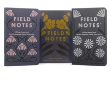 Field Notes FALL 2025 QUARTERLY EDITION Fall Flowers 3-Packs Ruled Paper 3.5x5.5