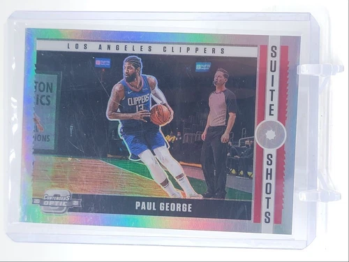 PAUL GEORGE 2020-21 CONTENDERS OPTIC SUITE SHOTS SILVER PRIZM Q3879