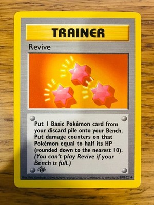 NEAR MINT! 1. Edition Shadowless Revive (89/102) Base Set Pokemon Karte!