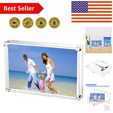 4x6 Inch Clear Acrylic Double-Sided Block Frame - Perfect Gift for All Occasions