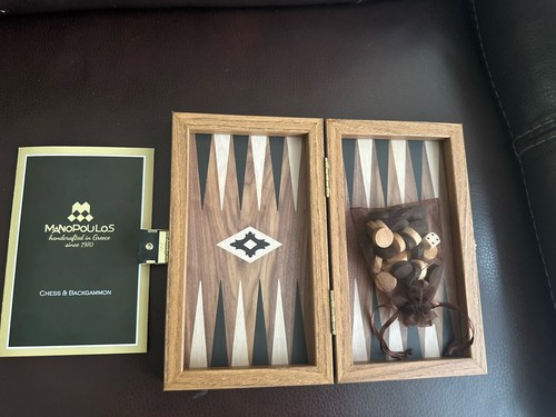 Manopoulos Backgammon, Hand Made in Greece. - Bild 5 von 7