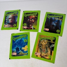 Goosebumps Stickers Merlin Collections 1996 Sealed Packet Lot of 5 Sticker Packs