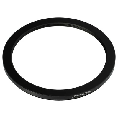VHBW Step Down Ring Adapter 77mm auf 67mm für Universal für Casio Fujifilm Kodak Can