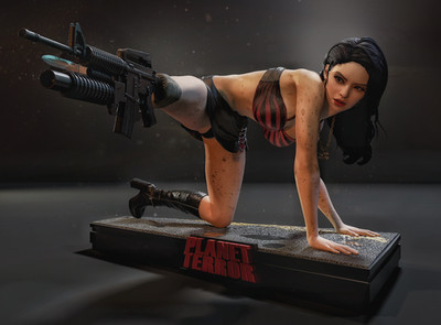Cherry Darling Planet Terror  1/4 Unpainted Resin Kit  Grindhouse Display Model