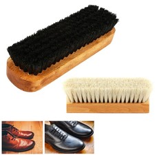 24 Lot Wood Brush Shoe Shine Polish Applicator Buffing Boot Purse Care Clean Wax