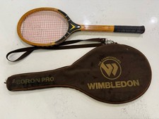 Rare Vintage Wimbledon Competition Boron Pro Tennis Racquet 21-Ply Wood