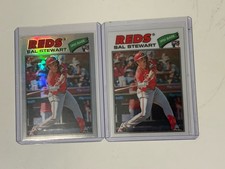 2026 Topps Heritage Sal Stewart Chrome & Silver Chrome Rookie Cards Hot ROY?