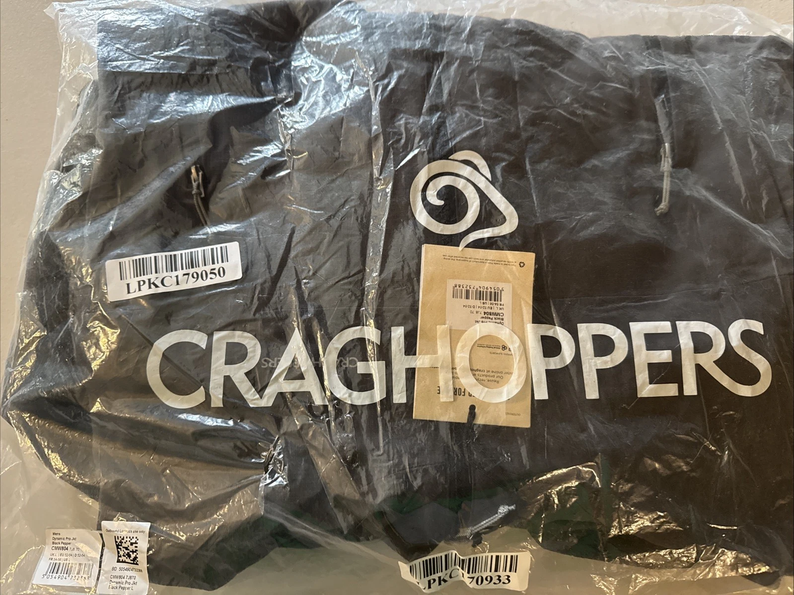 CRAGHOPPERS Dynamic Pro Men's Jacket in Black Pepper Marl L Large *READ* $225 - product detail image 18