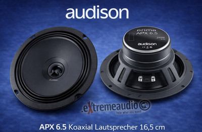 Audison APX 6.5 Koaxial Lautsprecher 16,5 cm 2 Wege COAX 2 Way 165 mm - 1 Paar