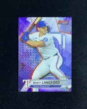 2025 Topps Bowman's Best Wyatt Langford #63 Purple Mojo Refractor 139/250 QI95