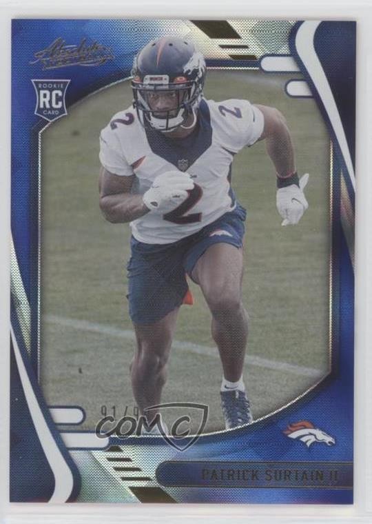 2021 Absolute Rookies Spectrum Blue 91/50 Patrick Surtain II #143 Rookie RC 0w4w