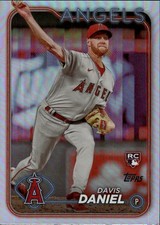 2024 Topps Davis Daniel #592 Rainbow Foil Los Angeles Angels 21F