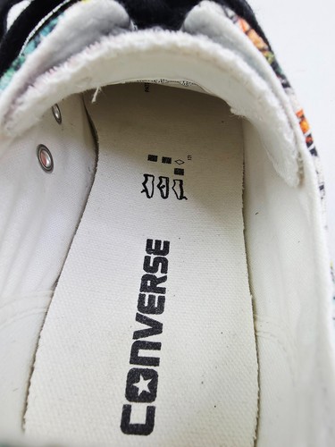Sneakers Converse All Star taglia 7 donna floreali tacco basso pizzo logo moda - Foto 7 di 12