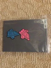 KAWS x NGV Chum Enamel Pin Set - Magenta & Cyan (YELLOW NOT INCLUDED)