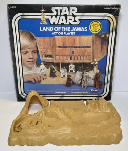 STAR WARS 1979 VINTAGE KENNER LAND OF THE JAWAS PLAYSET BOX & BASE ONLY
