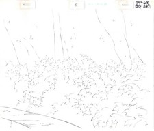 She-Ra Princess of Power Animation Production Pencil Background 1980s 033