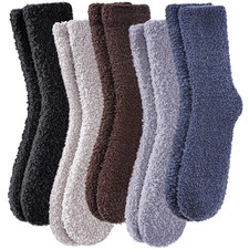 Fuzzy Socks for Men  Women Cozy Fluffy Winter Warm Slipper Microfiber Soft Home