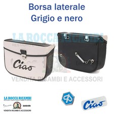 Borsa sacca posteriore laterale per ciclomotori PIAGGIO CIAO colore grigio e
