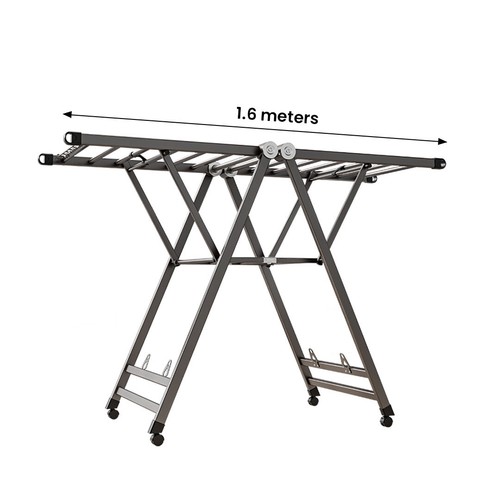 SOGA 2X Portable Wing Shape Clothes Drying Rack Foldable Laundry Holder 1.6m - Picture 4 of 10