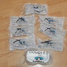 Pyramex Ztek S2510S Clear Safety Glasses Lot of 7 Plus 1 Pair of Goggles