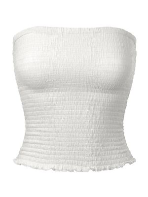 MixMatchy Sexy Strapless Smocked Summer Tube Top