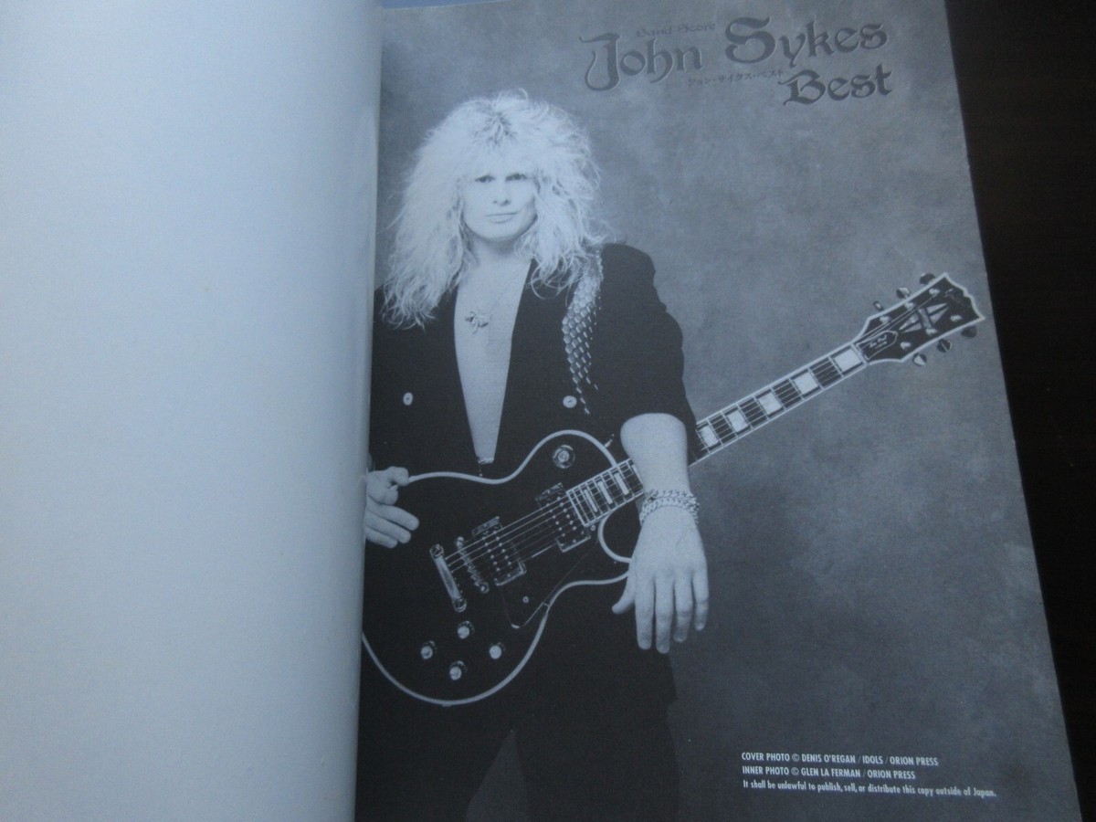 John Sykes Best Japan Band Score Song Book w Flyer TAB