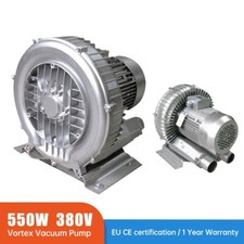 550W 380V 3PH Industrial High Pressure Vortex Vacuum Pump Dry Air Blower Cleaner
