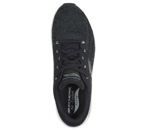 Skechers Men's Arch Fit 2.0 - Road Wave Sneaker Black/White - 232701-BKW, Black - Picture 3 of 5