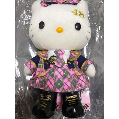 ハローキティ ぬいぐるみ レア　AKB48 Sanrio AKB48 HELLO KITTY Team A Stuffed Plush Doll Toy M Check