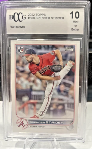 2022 Topps Series 2 - Spencer Strider #509 (RC) Beckett BCCG 10  SLAB*
