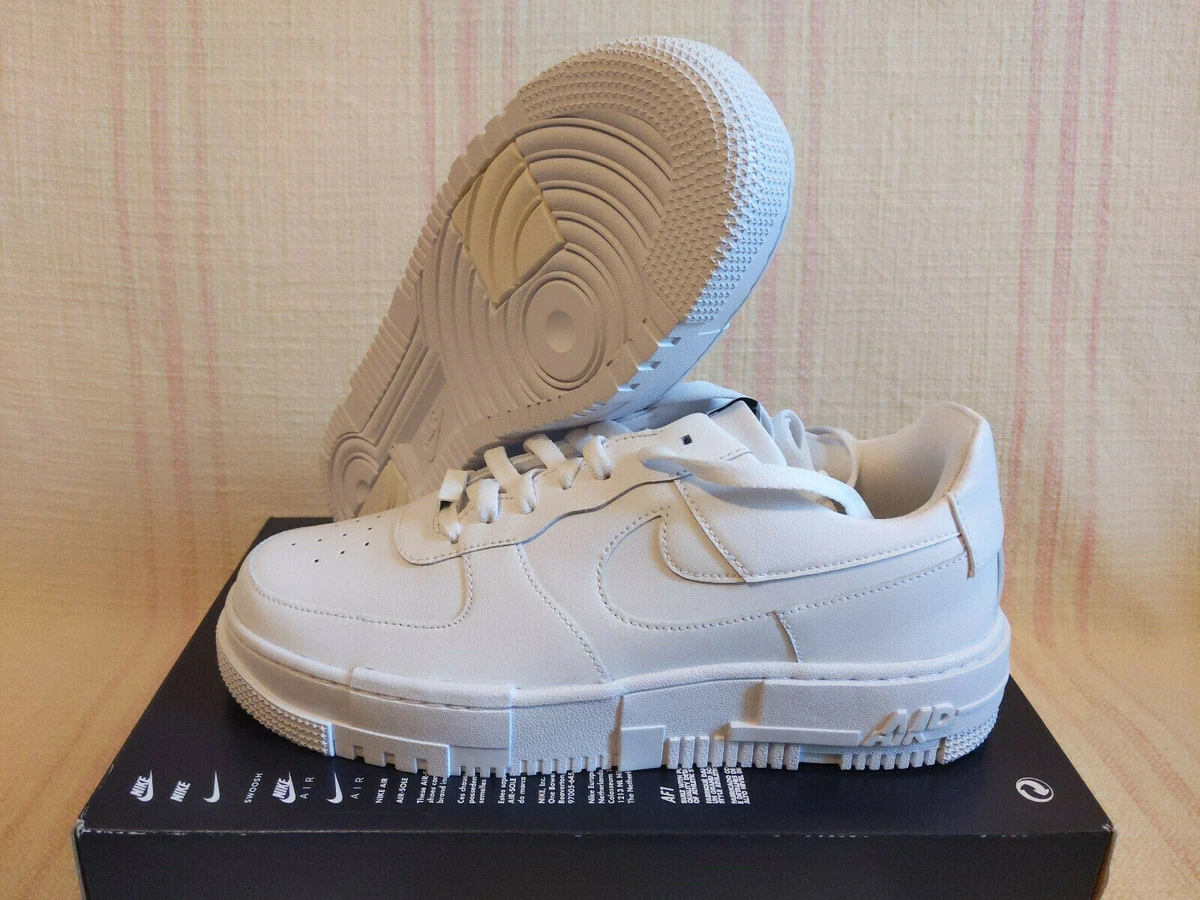 Nike Air Force 1 Pixel Triple White AF1 Low CK6649 100 Women Size 11 (=Men  9.5)