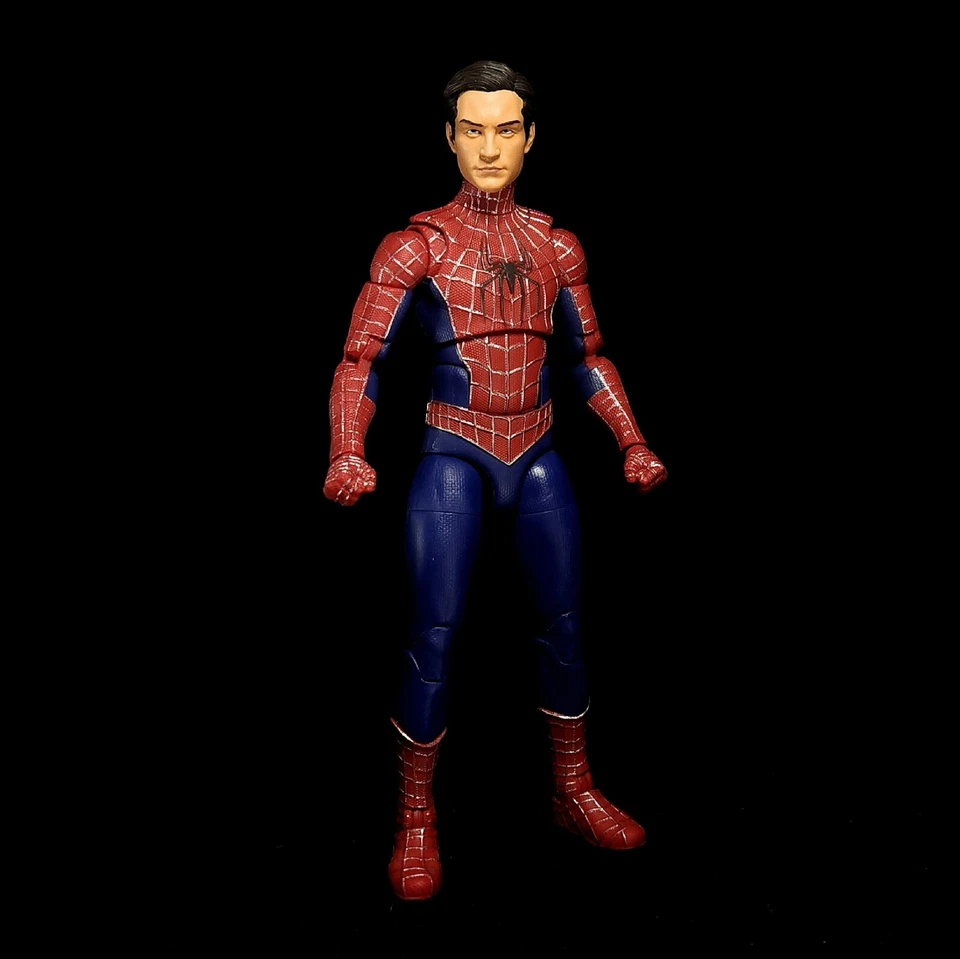 Cabezas desenmascaradas pintadas de Marvel Legends Spider Man. Holland Maguire Garfield Foto 3 de 4